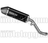 Terminale Di Scarico Senza Omologazione Suono Indy-Race Evo Alluminio Nero Fondello Carby - Arrow Special Parts Compatibile Con Kawasaki Kle 500 (2026)