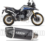 Terminale Di Scarico Con Omologazione Suono Indy-Race Evo Alluminio Nero Carbonio - Arrow Special Parts Compatibile Con Voge Valico 900 Dsx (2024)