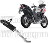 Terminale Di Scarico Con Omologazione Suono Indy-Race Evo Alluminio Nero Fondello Carby - Arrow Special Parts Compatibile Con Zontes Zt 703 F (2025-2026)
