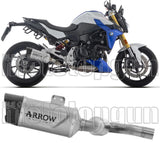 Terminale Di Scarico Con Omologazione Suono Indy Race Evo Titanio Fondello Carby - Arrow Special Parts Compatibile Con Bmw F 900 R (2025-2026)