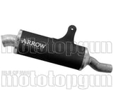 Terminale Di Scarico Con Omologazione Suono Indy Race Alluminio Nero - Arrow Special Parts Compatibile Con Benelli Trk 702 - X (2025-2026)