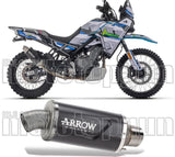 Terminale Di Scarico Con Omologazione Suono Indy-Race Evo Alluminio Nero - Arrow Special Parts Compatibile Con Cfmoto 450 Mt (2024)