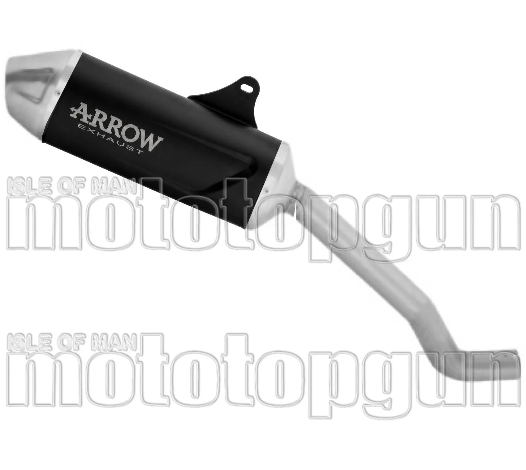 Terminale Di Scarico Con Omologazione Suono Indy Race Evo Alluminio Nero Fondello Inox - Arrow Special Parts Compatibile Con Morbidelli T502X (2026)