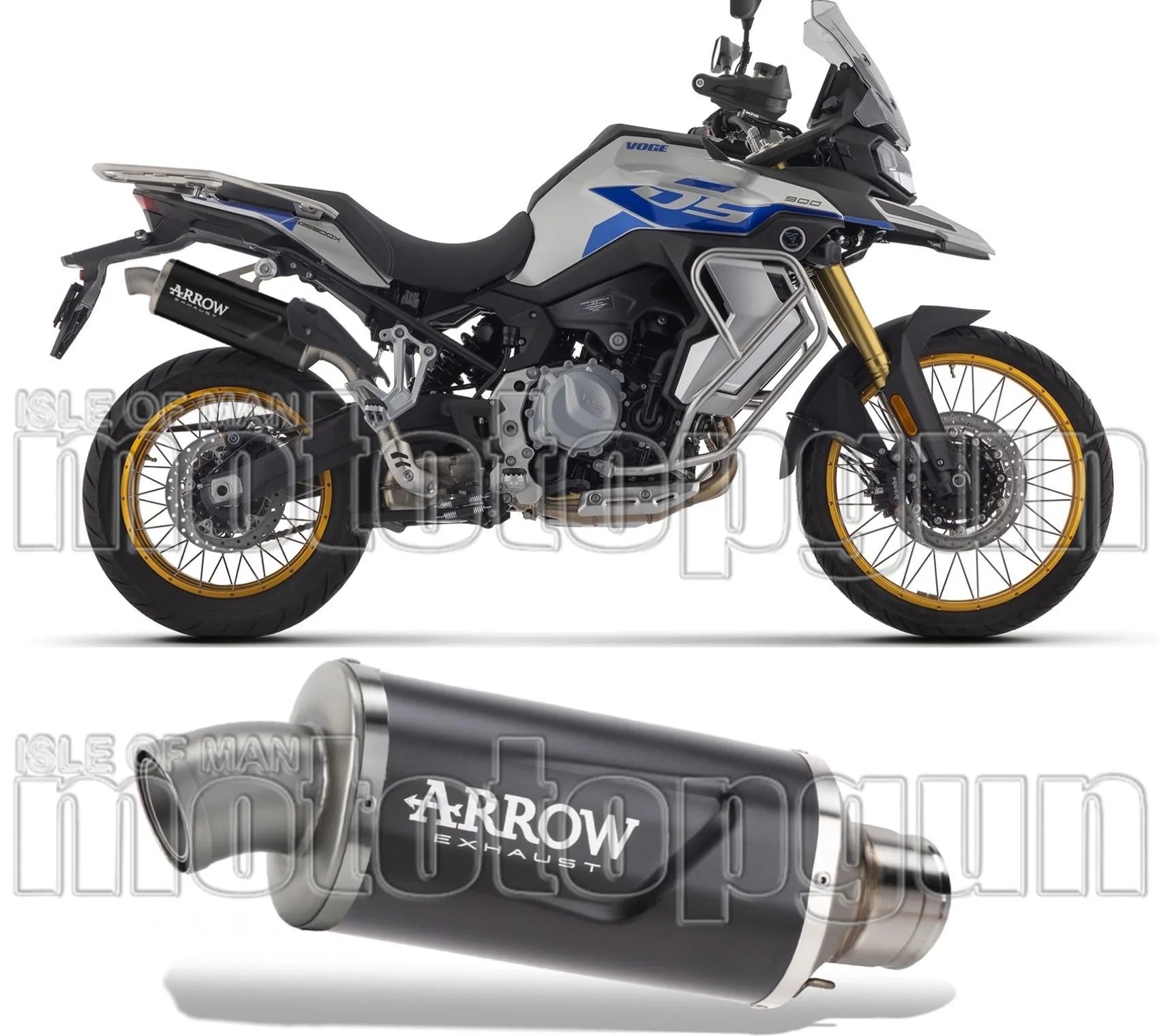 Terminale Di Scarico Con Omologazione Suono Indy-Race Evo Alluminio Nero - Arrow Special Parts Compatibile Con Voge Valico 900 Dsx (2024)