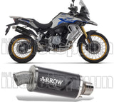 Terminale Di Scarico Con Omologazione Suono Indy-Race Evo Alluminio Nero - Arrow Special Parts Compatibile Con Voge Valico 900 Dsx (2024)
