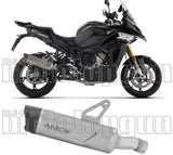Terminale Di Scarico Con Omologazione Suono Indy-Race Evo Titanio Fondello Carby - Arrow Special Parts Compatibile Con Bmw S 1000 Xr (2024-2026)