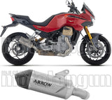 Terminale Di Scarico Con Omologazione Suono Indy Race Evo Titanio Fondello Carby - Arrow Special Parts Compatibile Con Moto Guzzi V 100 Mandello E5+ (2025-2026)