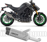 Terminale Di Scarico Con Omologazione Suono Indy-Race Evo Titanio Fondello Carby - Arrow Special Parts Compatibile Con Kawasaki Z 1100 Se (2025-2026)