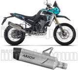 Terminale Di Scarico Con Omologazione Suono Indy-Race Evo Titanio Fondello Carby - Arrow Special Parts Compatibile Con Kove Moto 800 X Pro (2025-2026)