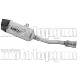 Terminale Di Scarico Con Omologazione Suono Titanio Fondello Carby - Arrow Special Parts Compatibile Con Ktm 390 Enduro R (2025-2026)