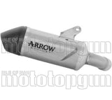 Terminale Di Scarico Con Omologazione Suono Indy Race Evo Titanio Fondello Carby - Arrow Special Parts Compatibile Con Triumph Tiger 800 Sport (2025-2026)
