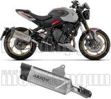Terminale Di Scarico Con Omologazione Suono Indy-Race Evo Titanio Fondello Carby - Arrow Special Parts Compatibile Con Triumph Trident 800 (2026)