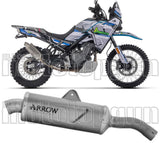 Terminale Di Scarico Con Omologazione Suono Indy-Race Evo Titanio - Arrow Special Parts Compatibile Con Cfmoto 450 Mt (2024)