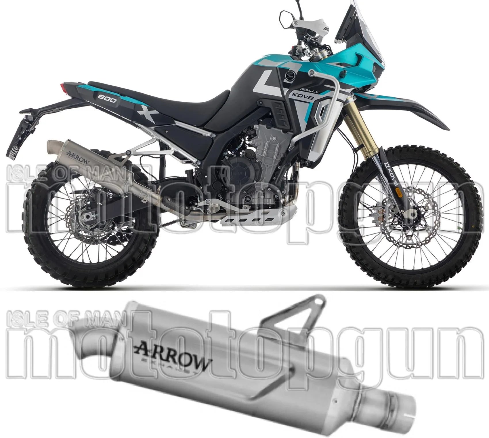 Terminale Di Scarico Con Omologazione Suono Indy-Race Evo Titanio - Arrow Special Parts Compatibile Con Kove Moto 800 X Pro (2025-2026)