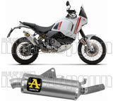 Terminale Di Scarico Con Omologazione Suono Indy-Race Alluminio Acciaio - Arrow Special Parts Compatibile Con Ducati Desert-X 950 (2022-2025)
