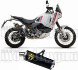 Terminale Di Scarico Con Omologazione Suono Indy-Race Alluminio Nero Acciaio - Arrow Special Parts Compatibile Con Ducati Desert-X 950 (2022-2025)