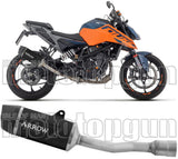 Terminale Di Scarico Con Omologazione Suono Indy-Race Alluminio Nero Carbonio - Arrow Special Parts Compatibile Con Ktm 390 Duke (2024-2026)