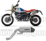 Terminale Di Scarico Con Omologazione Suono Indy-Race Titanio Fondello Carby - Arrow Special Parts Compatibile Con Bmw R12 G - S (2025-2026)