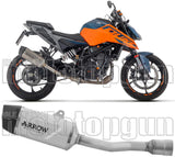 Terminale Di Scarico Con Omologazione Suono Indy-Race Titanio Carbonio - Arrow Special Parts Compatibile Con Ktm 125 Duke (2024-2026)