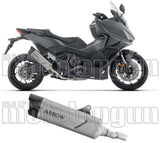 Terminale Di Scarico Con Omologazione Suono Indy-Race Evo Titanio Fondello Carby - Arrow Special Parts Compatibile Con Honda Forza 750 (2025-2026)