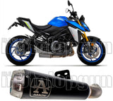 Terminale Di Scarico Con Omologazione Suono Pro-Race Nichrom Nero Acciaio - Arrow Special Parts Compatibile Con Suzuki Gsx-S 1000 (2021-2024)