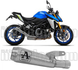 Terminale Di Scarico Con Omologazione Suono Pro-Race Titanio Titanio - Arrow Special Parts Compatibile Con Suzuki Gsx-S 1000 (2021-2024)