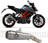 Terminale Di Scarico Con Omologazione Suono Pro-Race Nichrom Acciaio - Arrow Special Parts Compatibile Con Ktm 125 Duke (2021-2023)