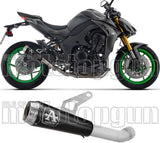 Terminale Di Scarico Con Omologazione Suono Pro-Race Inox Nero Fondello Inox - Arrow Special Parts Compatibile Con Kawasaki Z 1100 (2025-2026)