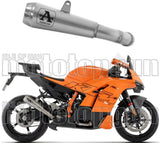 Terminale Di Scarico Con Omologazione Suono Pro-Race Nichrom Fondello Inox - Arrow Special Parts Compatibile Con Ktm 990 Rc R (2026)