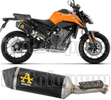 Terminale Di Scarico Con Omologazione Suono Race-Tech Alluminio Nero Fondello Carby - Arrow Special Parts Compatibile Con Ktm 790 Duke (2025-2026)