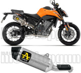 Terminale Di Scarico Con Omologazione Suono Race-Tech Alluminio Fondello Carby - Arrow Special Parts Compatibile Con Ktm 790 Duke (2025-2026)