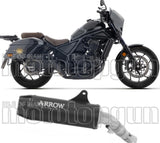 Terminale Di Scarico Con Omologazione Suono Rebel Nichrom Nero Fondello Carby - Arrow Special Parts Compatibile Con Honda Cmx 1100 Rebel T (2025-2026)