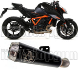 Terminale Di Scarico Con Omologazione Suono Pro-Race Nichrom Nero Acciaio - Arrow Special Parts Compatibile Con Ktm 1290 Superduke R (2020-2023)