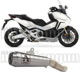 Terminale Di Scarico Con Omologazione Suono Pro-Race Alluminio Carbonio - Arrow Special Parts Compatibile Con Honda Forza 750 (2021-2023)