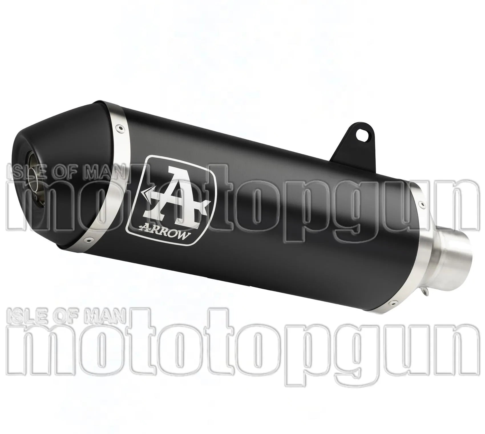 Terminale Di Scarico Catalizzato E Con Omologazione Suono Urban Alluminio Nero Acciaio Nero - Arrow Special Parts Compatibile Con Peugeot Metropolis 400 (2017-2021)