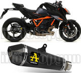 Terminale Di Scarico Con Omologazione Suono X-Kone Nichrom Nero Carbonio - Arrow Special Parts Compatibile Con Ktm 1290 Superduke R (2020-2023)