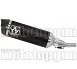 Terminale Di Scarico Con Omologazione Suono Urban Alluminio Nero Carbonio - Arrow Special Parts Compatibile Con Yamaha X-Max 300 (2021-2024)