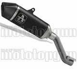 Terminale Di Scarico Con Omologazione Suono Veloce Titanio Nero Carbonio - Arrow Special Parts Compatibile Con Ducati Multistrada V4 1100 (2021-2024)