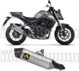 Terminale Di Scarico Con Omologazione Suono Veloce Alluminio Carbonio - Arrow Special Parts Compatibile Con Honda Cb 750 Hornet (2023-2024)