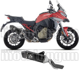 Terminale Di Scarico Con Omologazione Suono Veloce Titanio Nero Fondello Carby - Arrow Special Parts Compatibile Con Ducati Multistrada V4 - S (2025-2026)