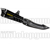 Terminale Di Scarico Con Omologazione Suono X-Kone Nichrom Nero Carbonio - Arrow Special Parts Compatibile Con Kawasaki Z 125 (2021-2024)