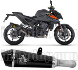 Exhaust Tip With Noise Certification X-Kone Black Nichrom Carbon - Arrow Special Parts Compatible With Ktm 990 Duke (2024-2026)