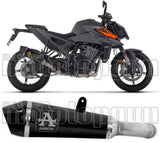 Terminale Di Scarico Con Omologazione Suono X-Kone Nichrom Nero Carbonio - Arrow Special Parts Compatibile Con Ktm 990 Duke (2024-2026)
