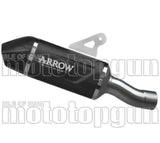 Terminale Di Scarico Con Omologazione Suono Indy-Race Evo Alluminio Nero Fondello Carby - Arrow Special Parts Compatibile Con Bmw R 1300 (2025-2026)