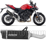 Terminale Di Scarico Con Omologazione Suono Indy-Race Evo Alluminio Nero Fondello Carby - Arrow Special Parts Compatibile Con Honda Cb 1000 Hornet (2025-2026)