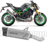 Terminale Di Scarico Con Omologazione Suono Indy-Race Evo Titanio Fondello Carby - Arrow Special Parts Compatibile Con Kawasaki Z 900 (2025-2026)