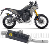 Terminale Di Scarico Con Omologazione Suono Indy-Race Alluminio Nero Fondello Inox - Arrow Special Parts Compatibile Con Yamaha Ténéré 700 (2025-2026)