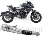 Terminale Di Scarico Con Omologazione Suono Pro-Race Nichrom - Arrow Special Parts Compatibile Con Cfmoto 800 Nk (2023-2025)