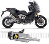 Terminale Di Scarico Con Omologazione Suono Race-Tech Short Titanio Fondello Carby - Arrow Special Parts Compatibile Con Honda X-Adv 750 (2025-2026)