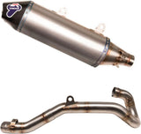 Impianto Di Scarico Completo Non Catalizzato E Senza Omologazione Suono Oval Titanio Coppa Carbonio - Termignoni Compatibile Con Ktm 450 (2018-2019)